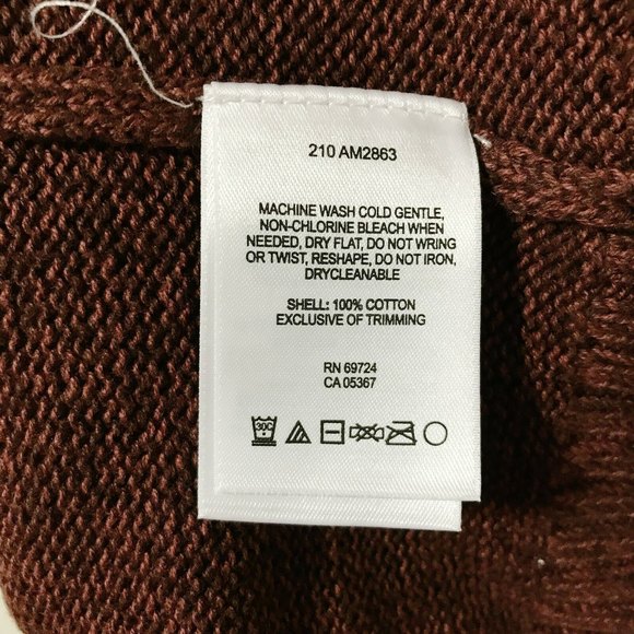 Columbia Maroon V-Neck Sweater Mens L Cotton - Picture 4 of 4